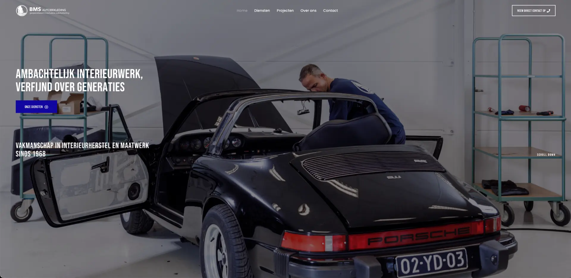Website voor BMS Autobekleding