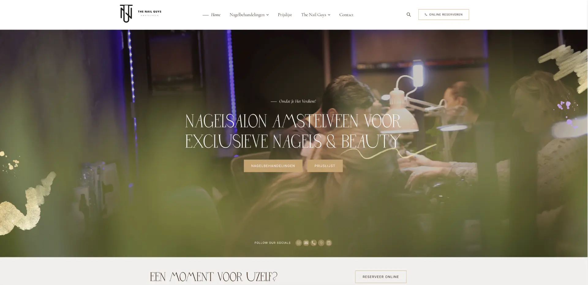 Website voor The Nail Guys